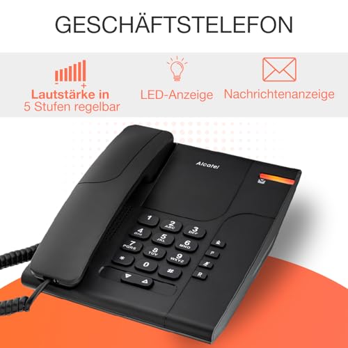 alcatel-temporis-180-pro-festnetztelefon-schwarz-wand image 8