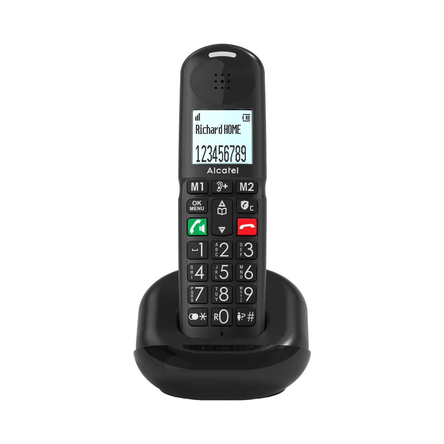 alcatel-xl685-senioren-dect-telefon-schnurlos-schwarz-solo image 1