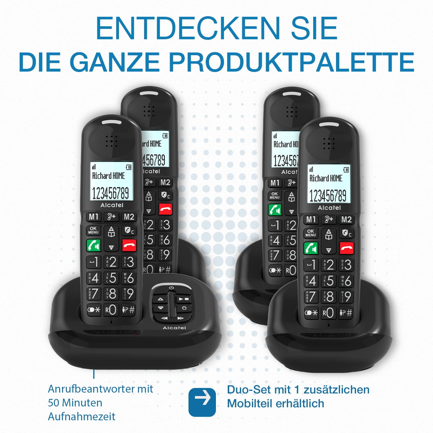alcatel-xl685-senioren-dect-telefon-schnurlos-schwarz-solo image 5