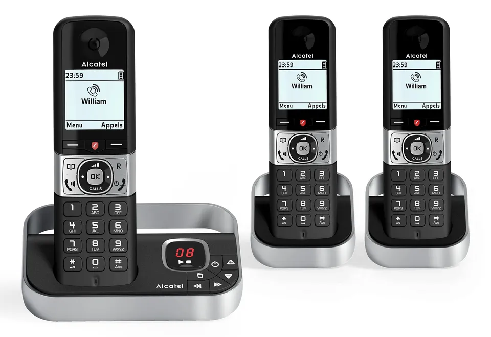 alcatel-f890-voice-trio-dect-telefon-3-mobilteile-50-min-ab image 1