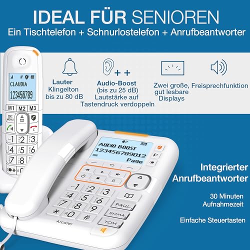alcatel-xl785-combo-schnurlostelefon-wei-mit-anrufbeantworter image 7