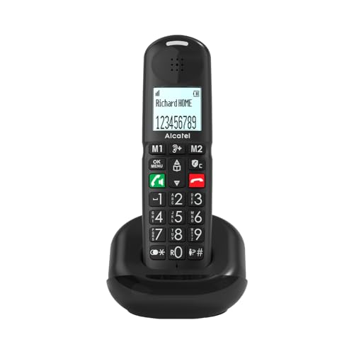alcatel-xl685-senioren-dect-telefon-schnurlos-schwarz-solo image 8
