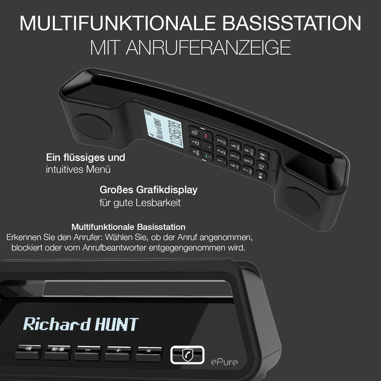 alcatel-epure-premium-dect-telefon-vintage-mit-anrufbeantworter image 3