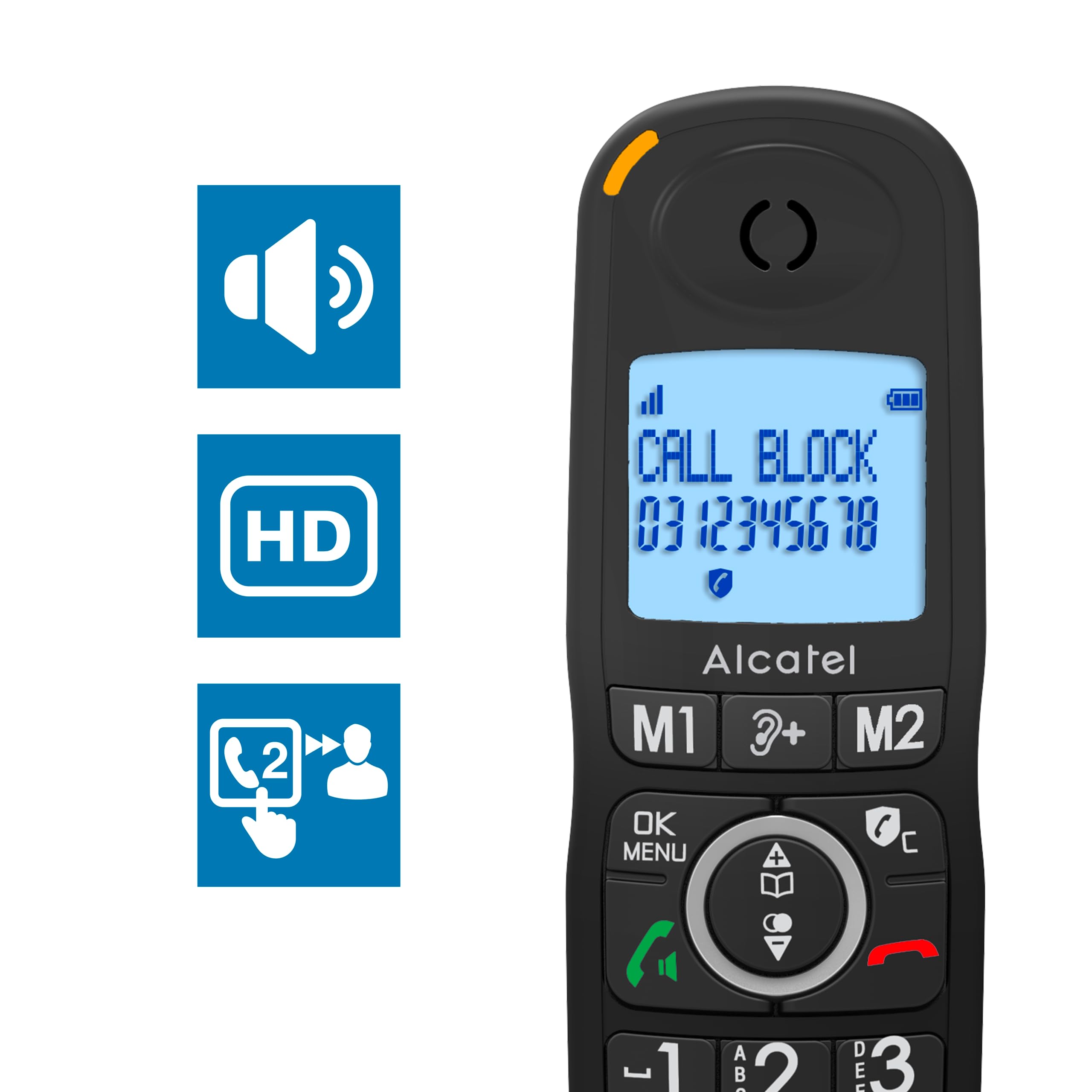 alcatel-xl595-b-schnurlostelefon-gro-e-tasten-mit-audio-boost image 3