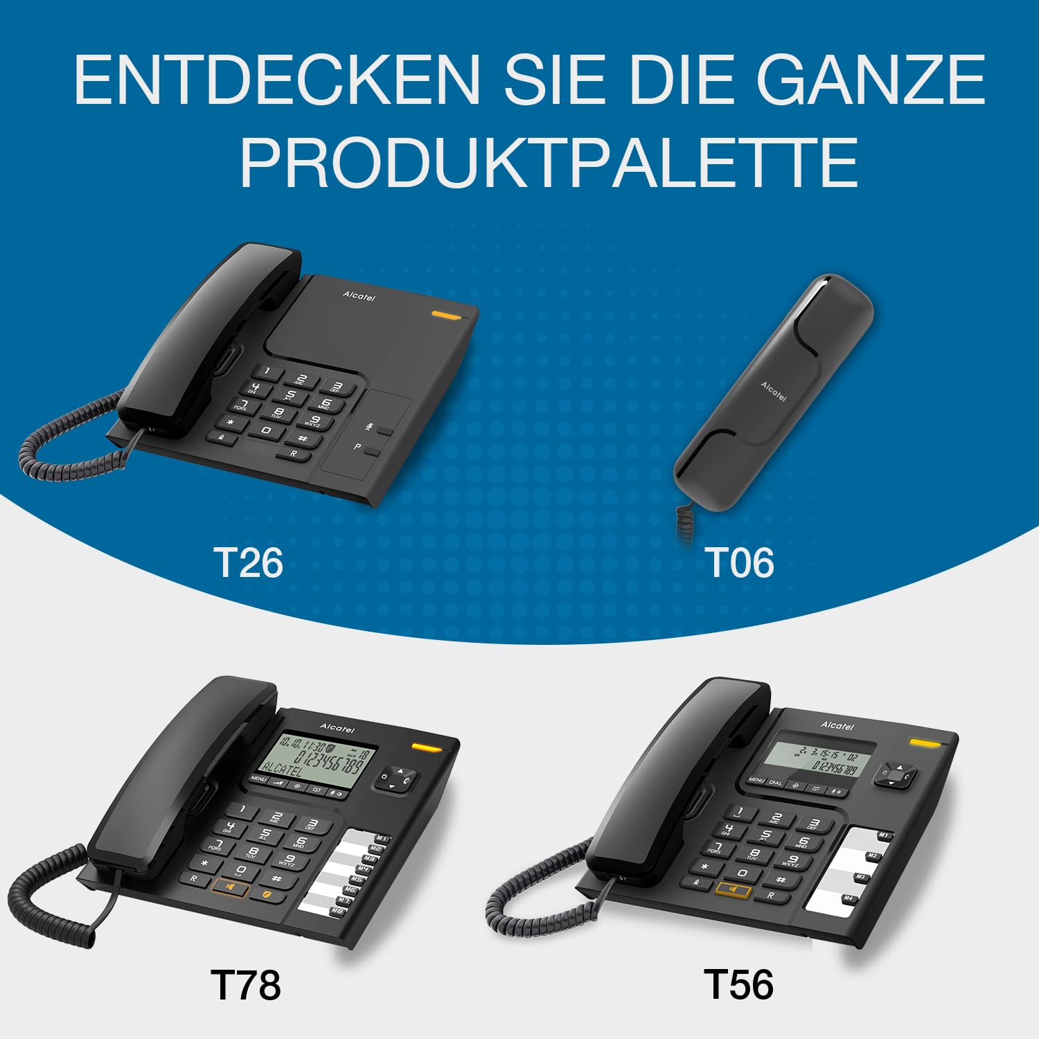alcatel-t26-schnurgebundenes-festnetztelefon-schwarz-wandmontage image 4