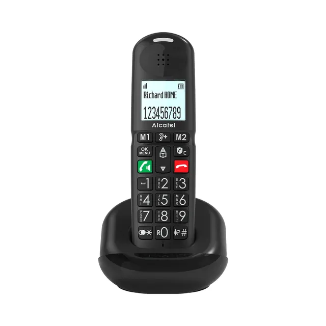 alcatel-xl685-senioren-dect-telefon-schnurlos-schwarz-solo image 1