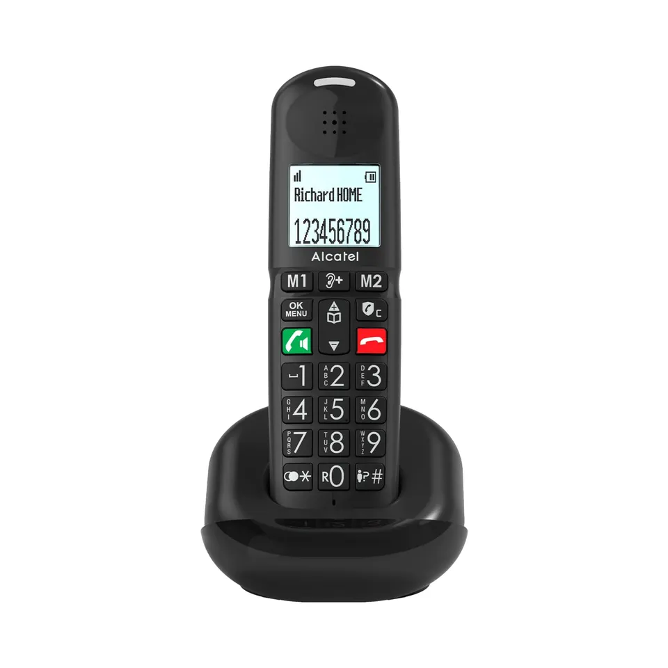 alcatel-xl685-senioren-dect-telefon-schnurlos-schwarz-solo image 1
