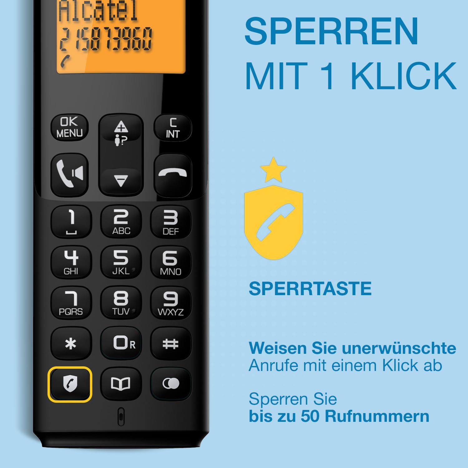 alcatel-e260-dect-telefon-schnurlos-schwarz-einzelger-t image 4